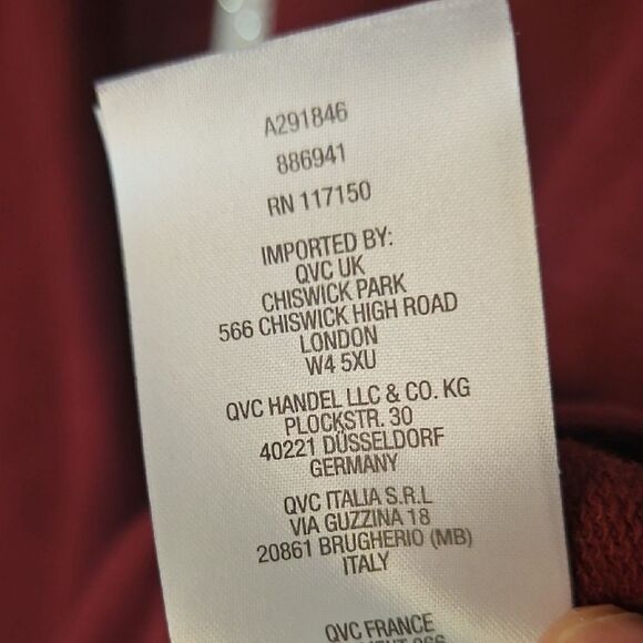 Quacker Factory Vintage French Terry Zip Front Jacket 1x - Picture 6 of 7